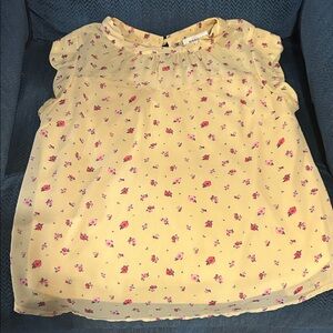 Monteau Yellow Floral Blouse